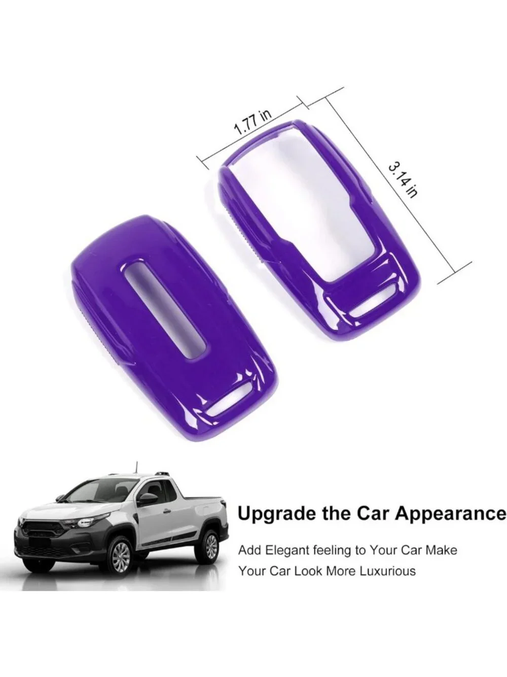 Stylish Purple Key Fob Case Cover & Holder - Protection Shell for Dodge RAM